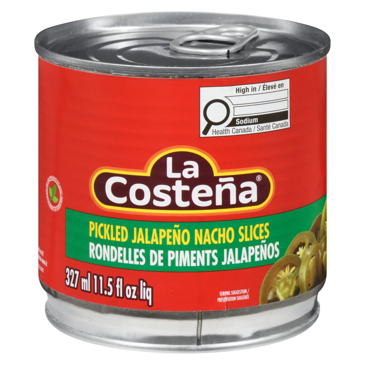Tranches de jalapeños marinés pour nachos