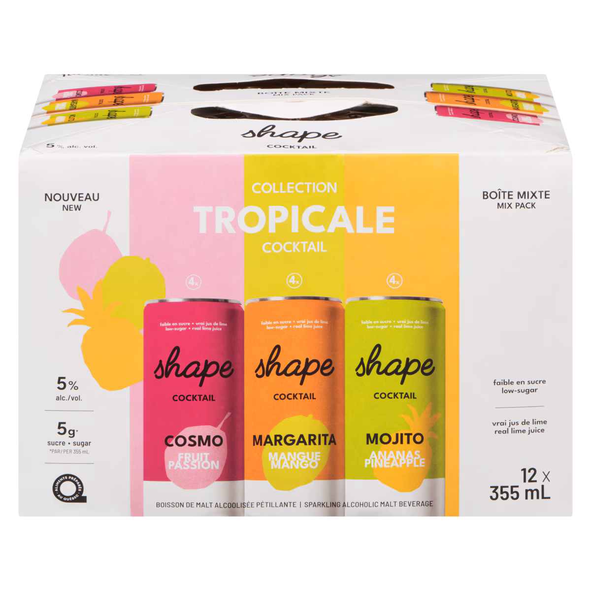 Boisson de malt alcoolisée pétillante collection tropicale cocktail boîte mixte (Pièce didentité requise au moment du ramassage)