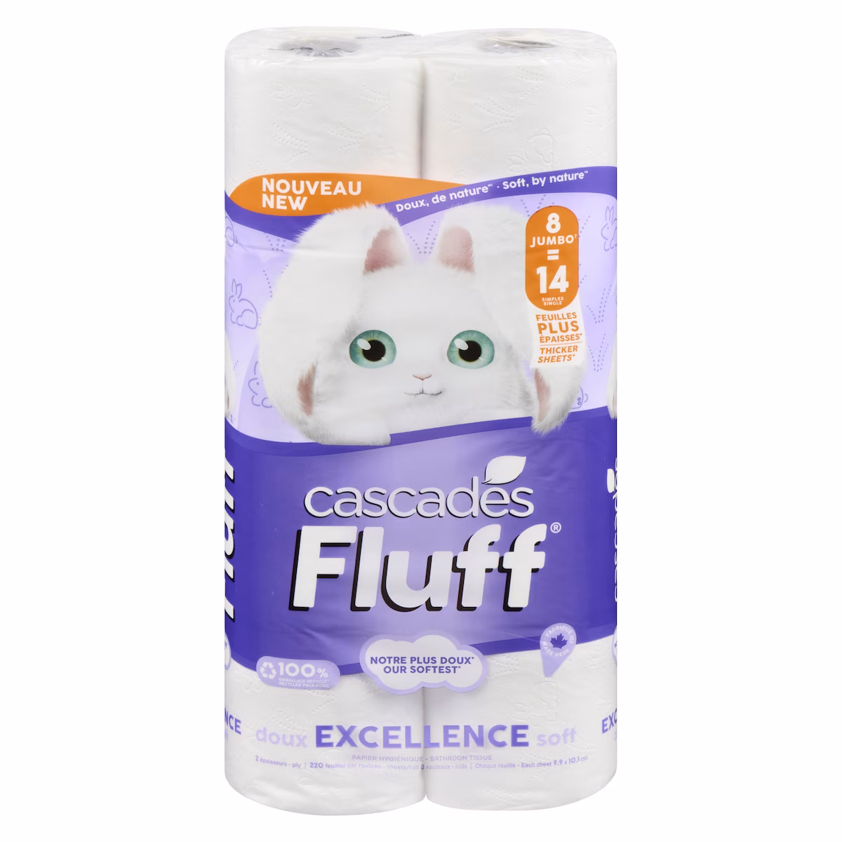 Papier hygiénique doux excellence 2 épaisseurs