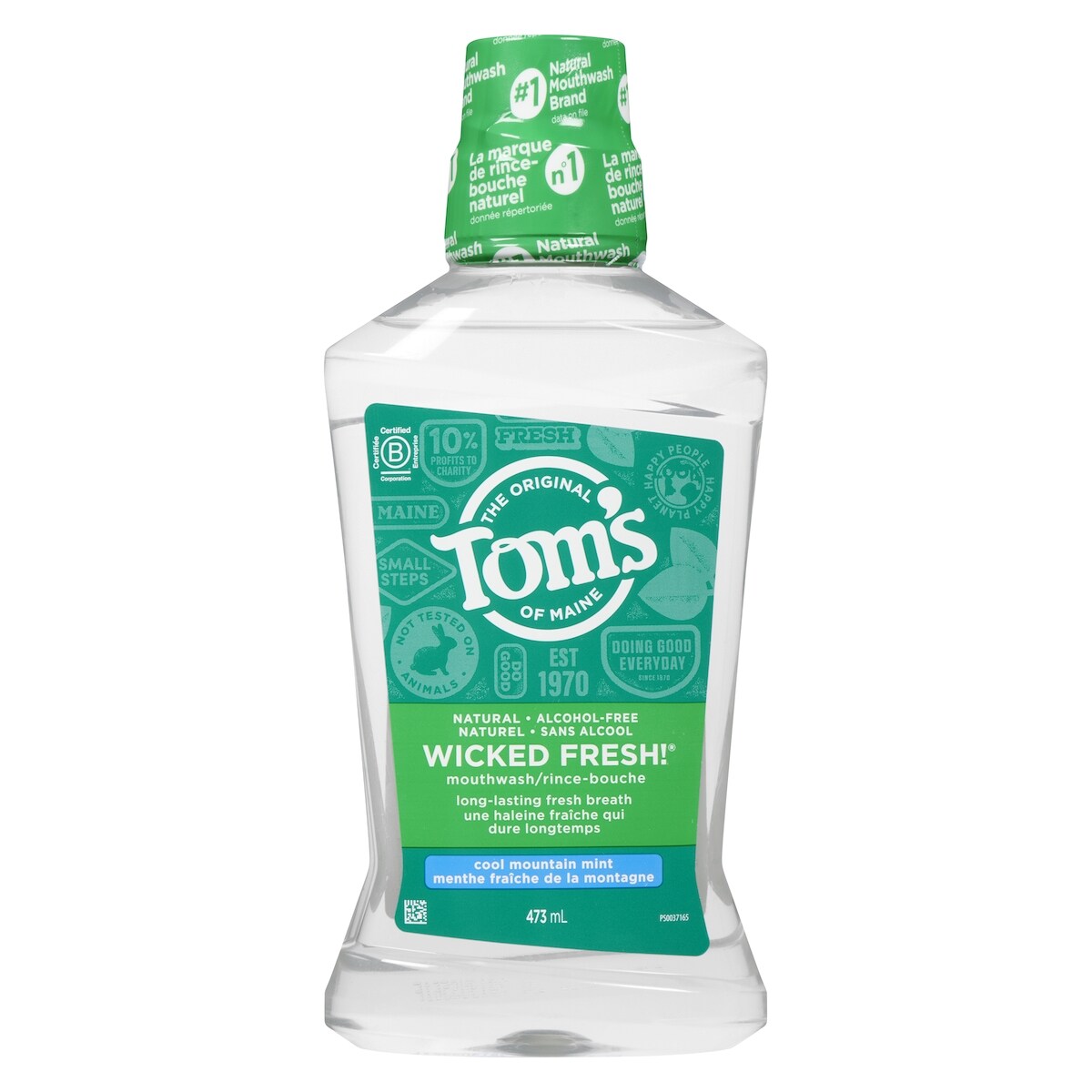 Rince-bouche naturel sans fluorure Wicked Fresh, Menthe fraîche de la montagne
