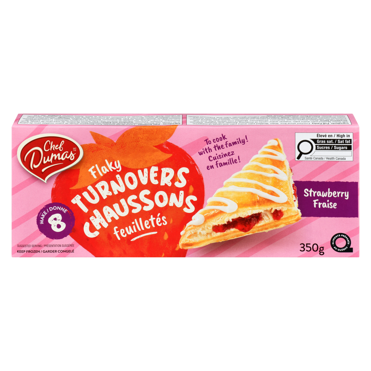 Chaussons feuilletés fraise