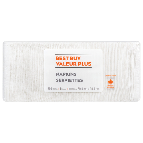 Valeur Plus Serviettes 1 pli 500 un
