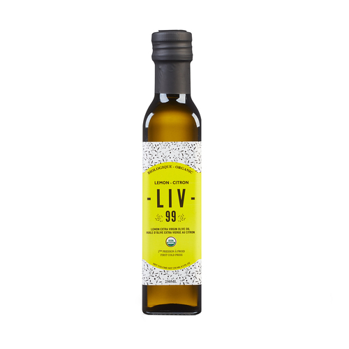 LIV99 Huile d'olive extra vierge au citron biologique 250 ml