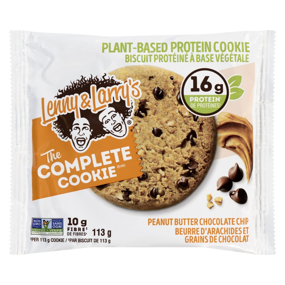The complete cookie biscuit protéiné à base végétale beurre d'arachides et grains de chocolat