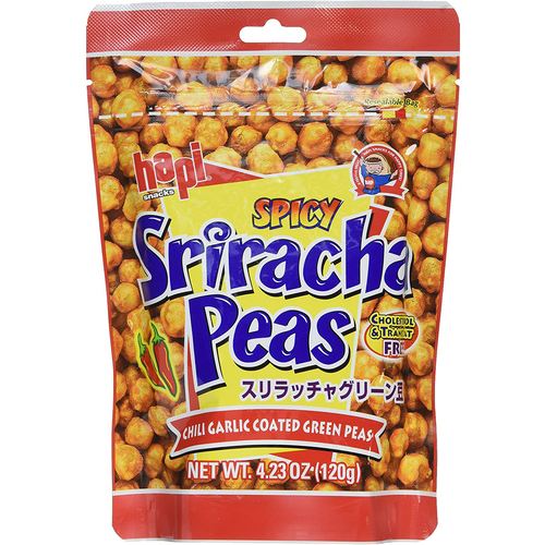 Pois verts à saveur de sriracha épicée