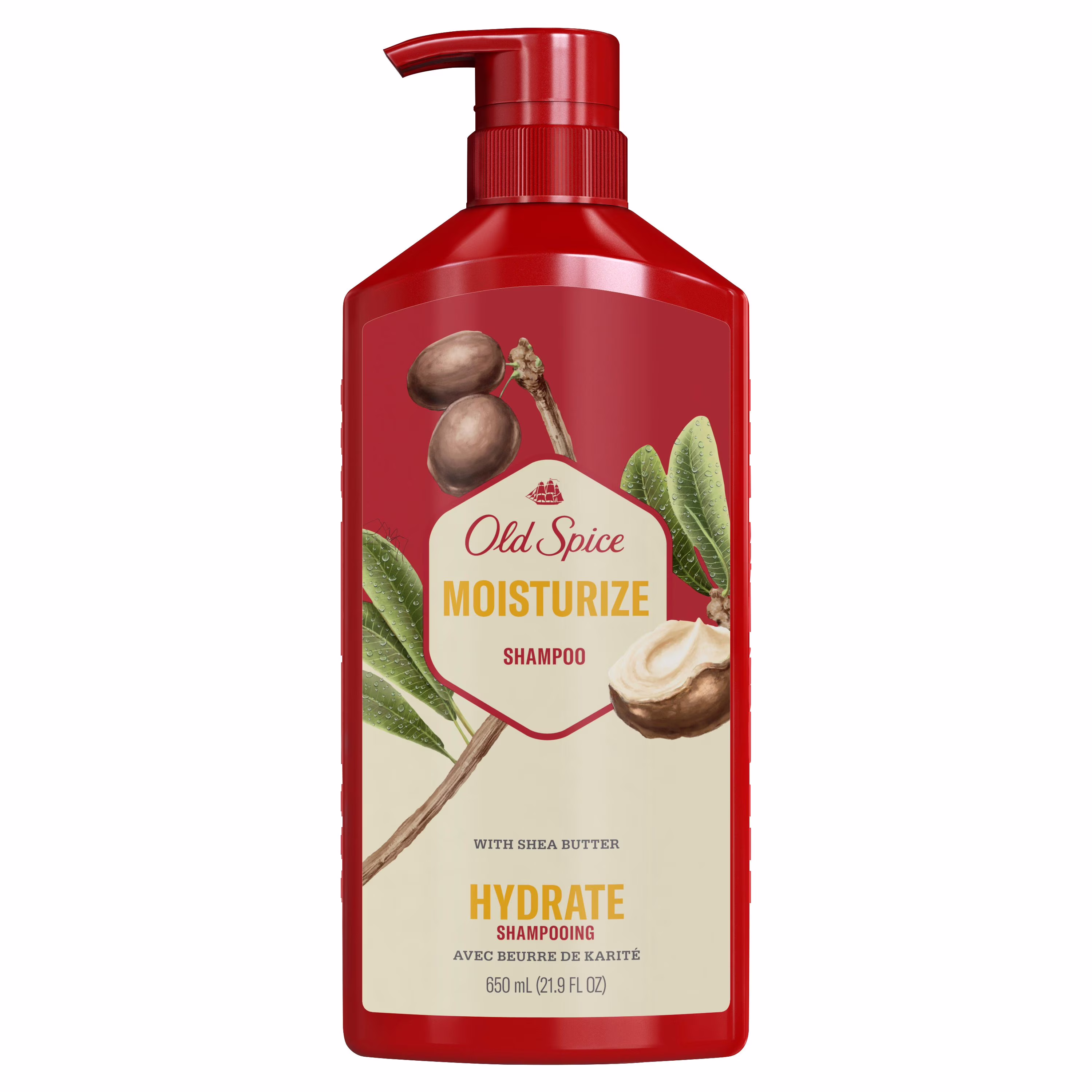 Old spice hydrate au beurre de karité. shampooing pour hommes