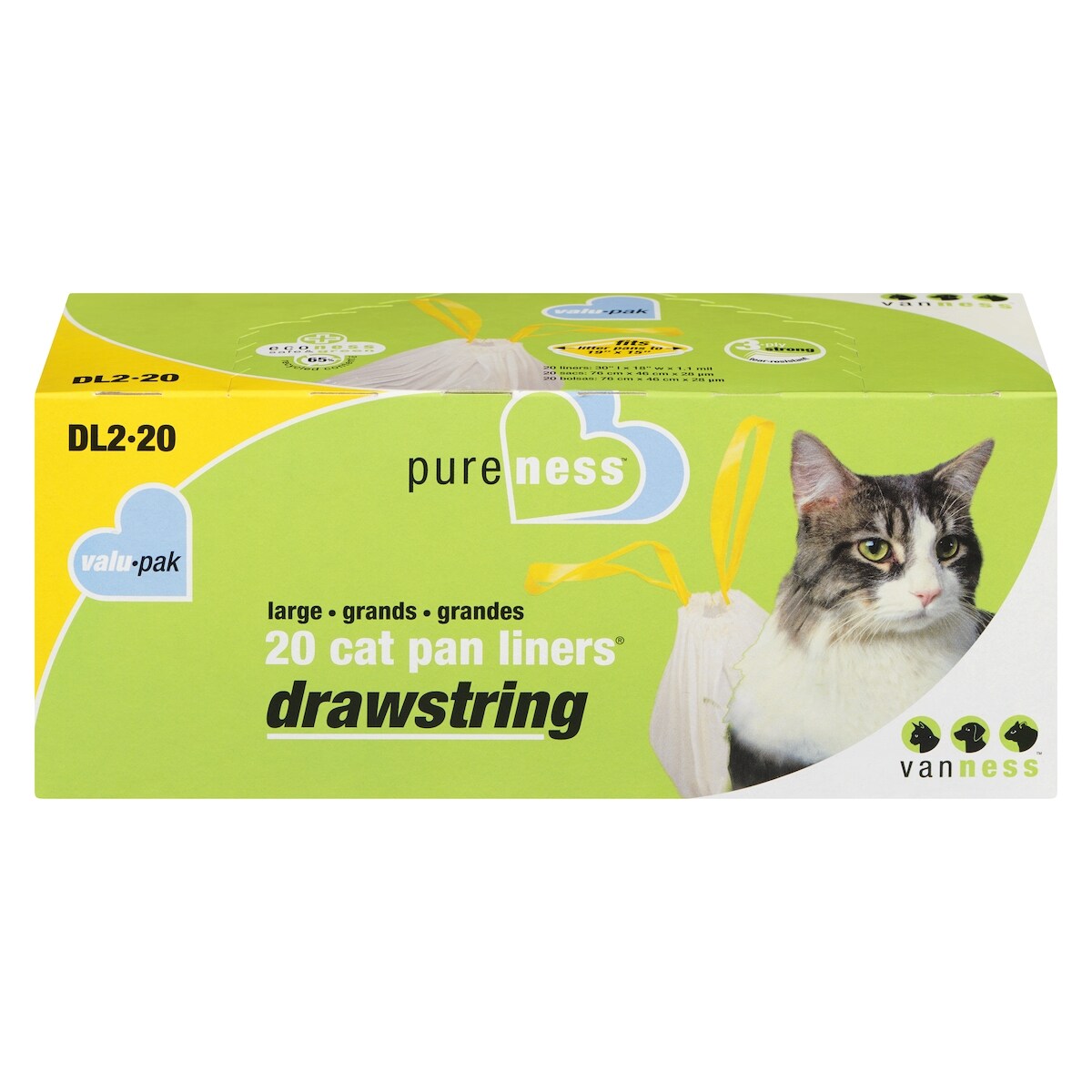 Pure ness cat pan liners drawstring grands