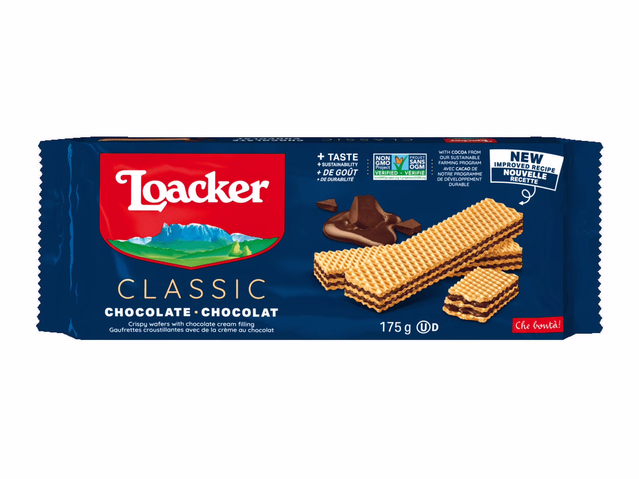 Gaufrettes croustillantes fourrées à la crème au cacao et chocolat