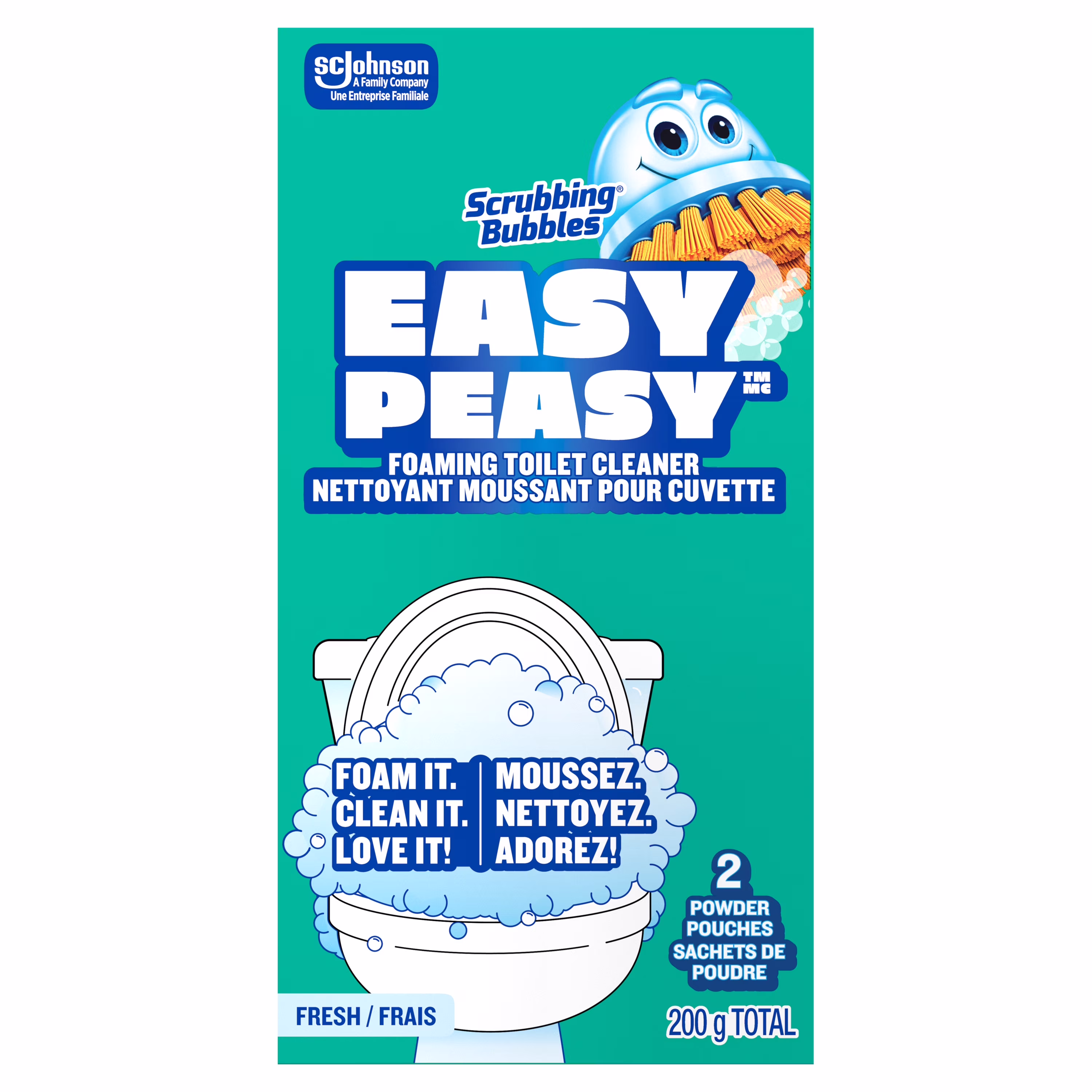 Scrubbing bubbles easy peasy nettoyant moussant pour cuvette.  (2 count)