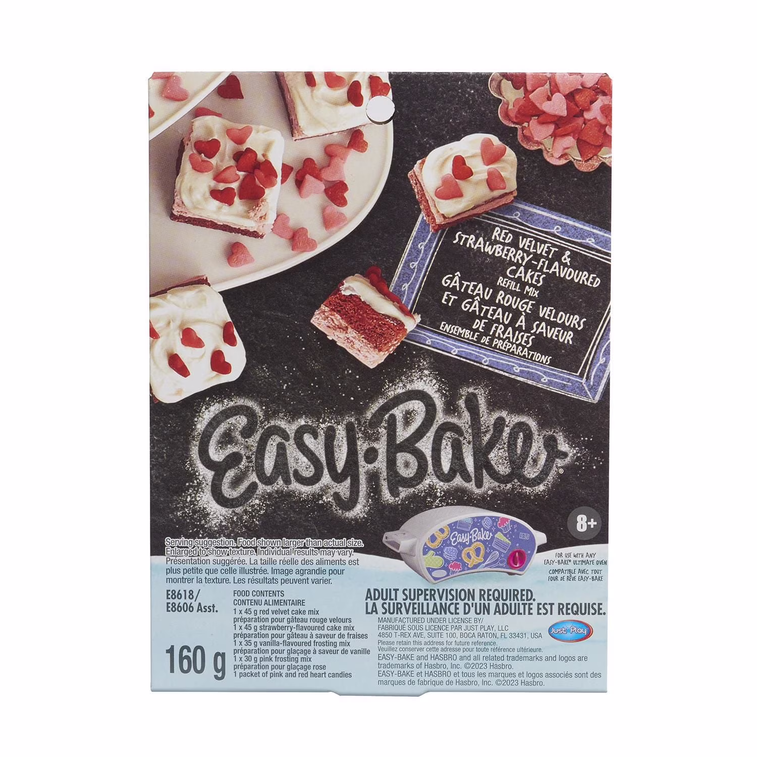Mélange de recharge pour jouet easy-bake ultimate oven. mélange de recharge pour gâteaux rouge velours et gâteaux aux fraises