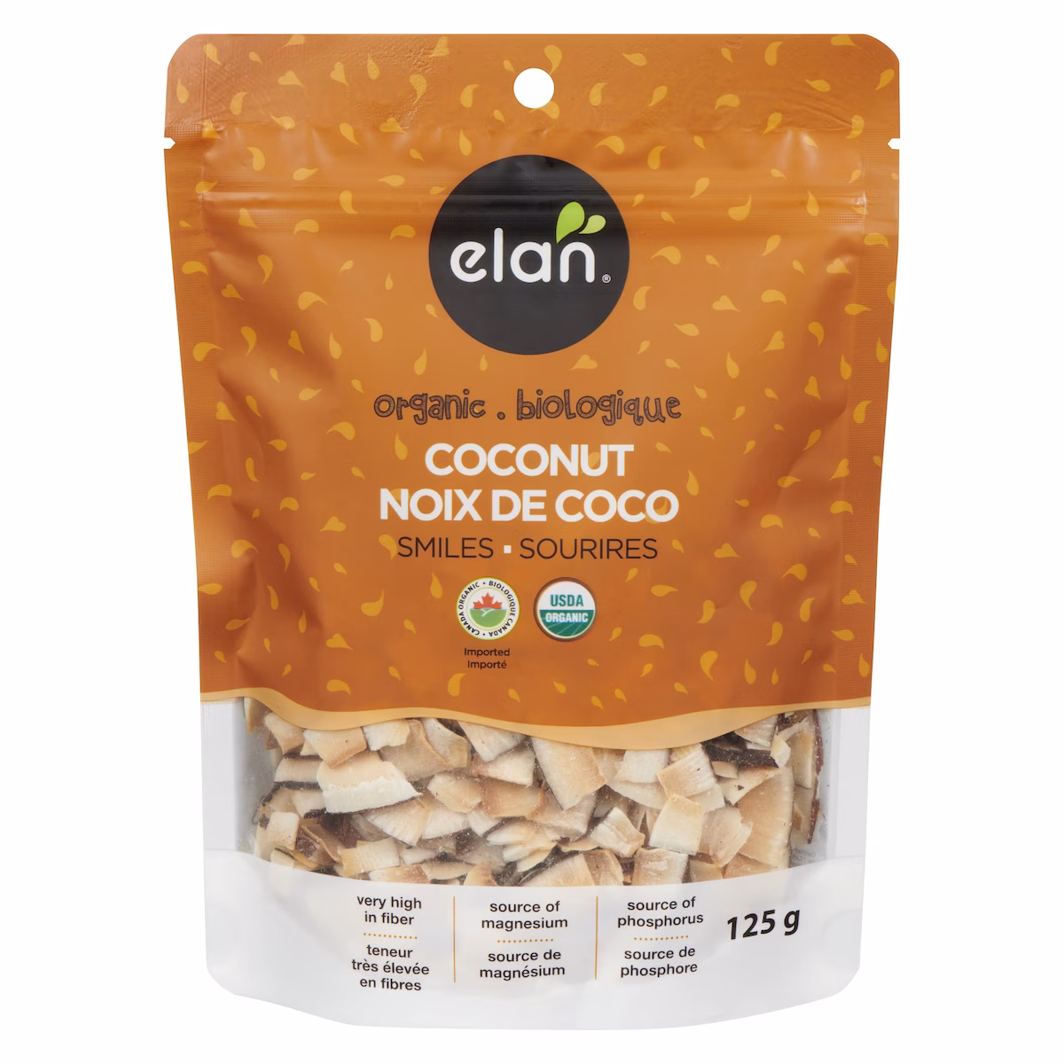 Sourires de noix de coco biologiques Elan