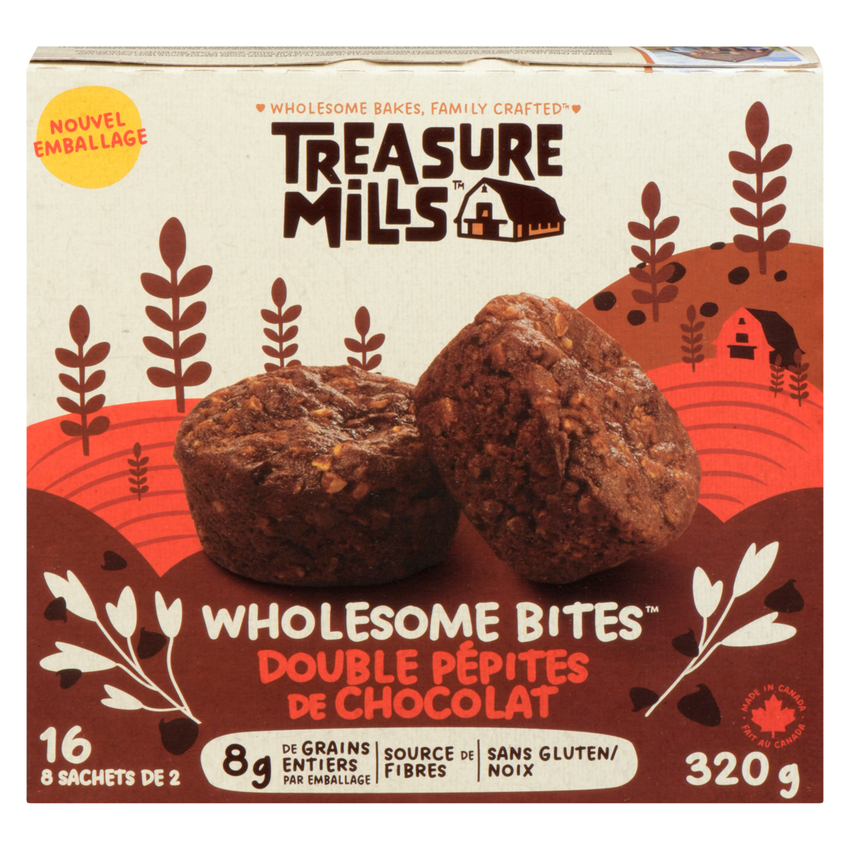 Wholesome bites double pépites de chocolat