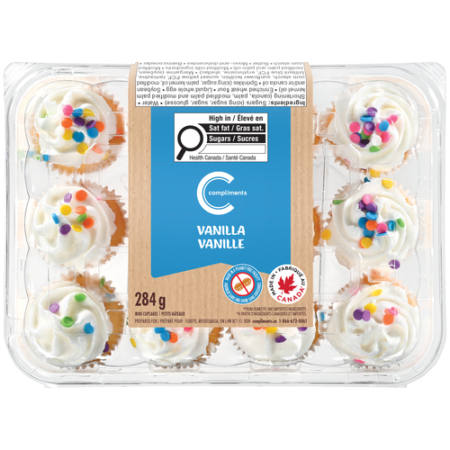 Compliments Mini gâteaux à la vanille 284 g (congelés)