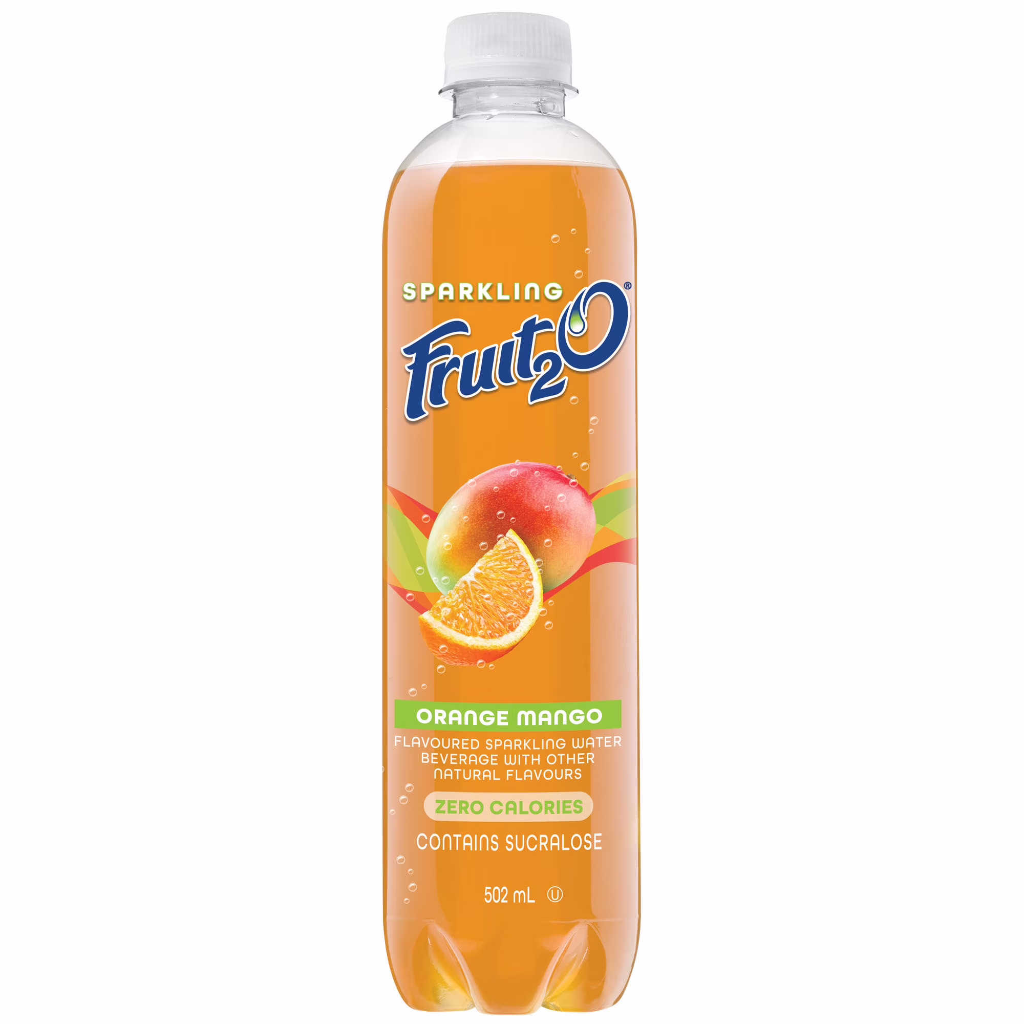 Fruit 2o sparkling orange mangue