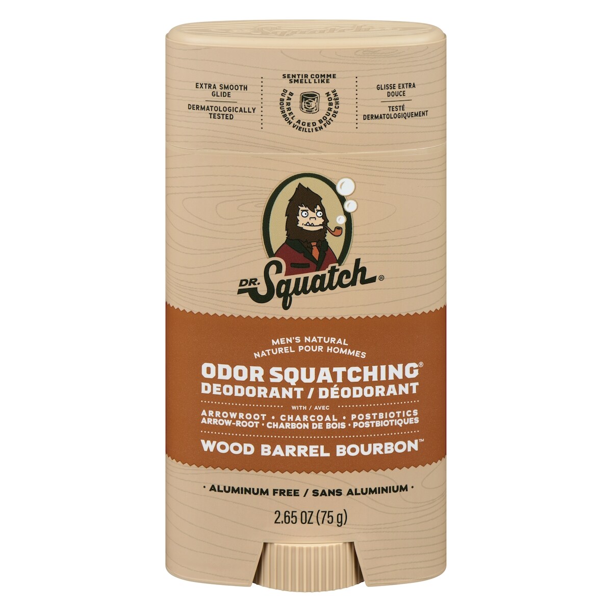 Déodorant wood barrel bourbon