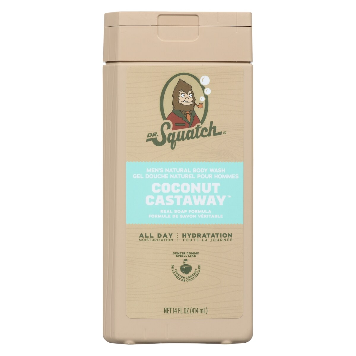 Gel douche naturel pour hommes coconut castaway
