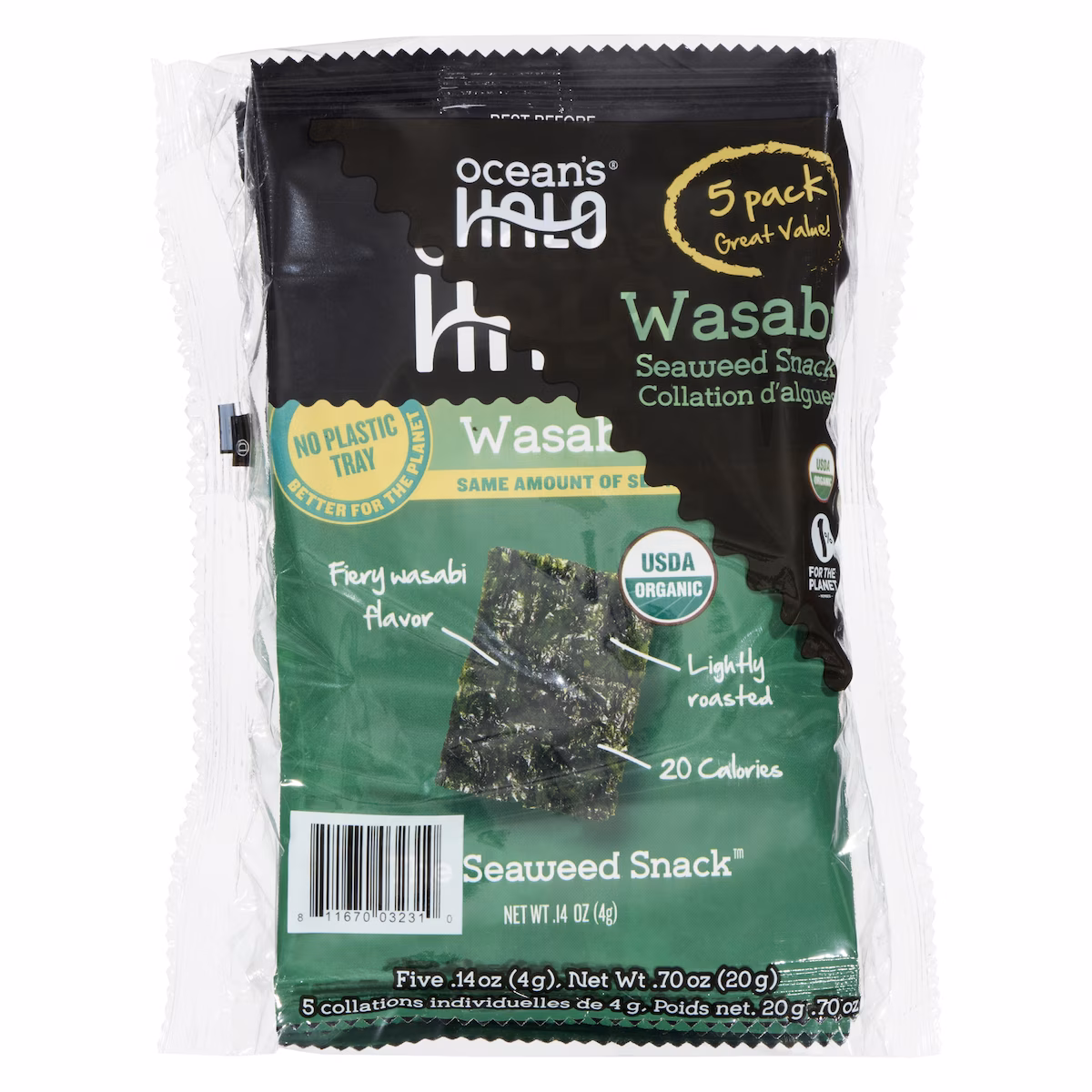 Collation d'algues wasabi