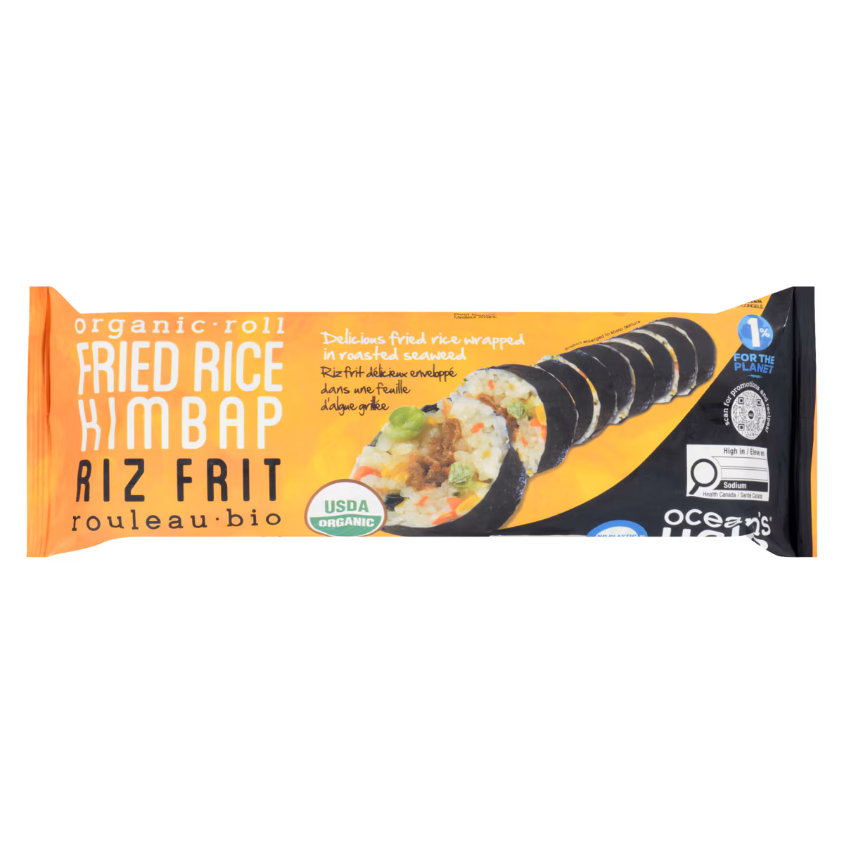 Kimbap riz frit rouleau bio