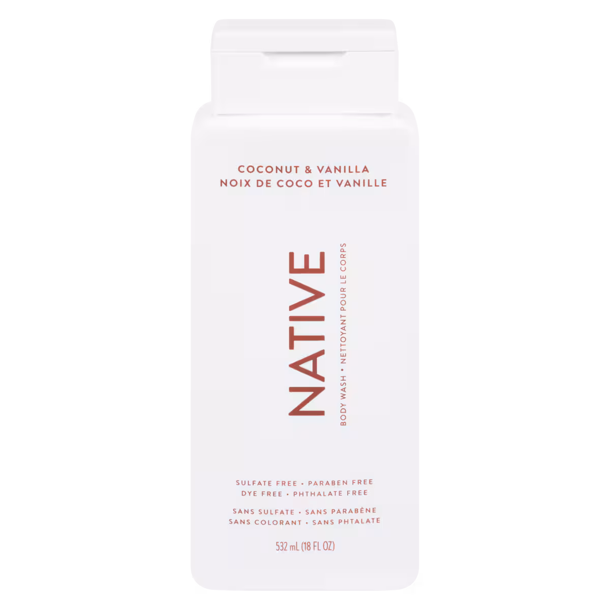 Nettoyant pour le corps noix de coco et vanille sans sulfate
