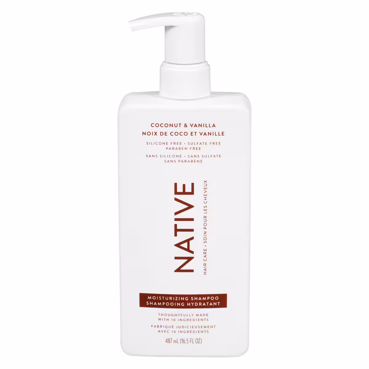 Shampooing hydratant noix de coco et vanille