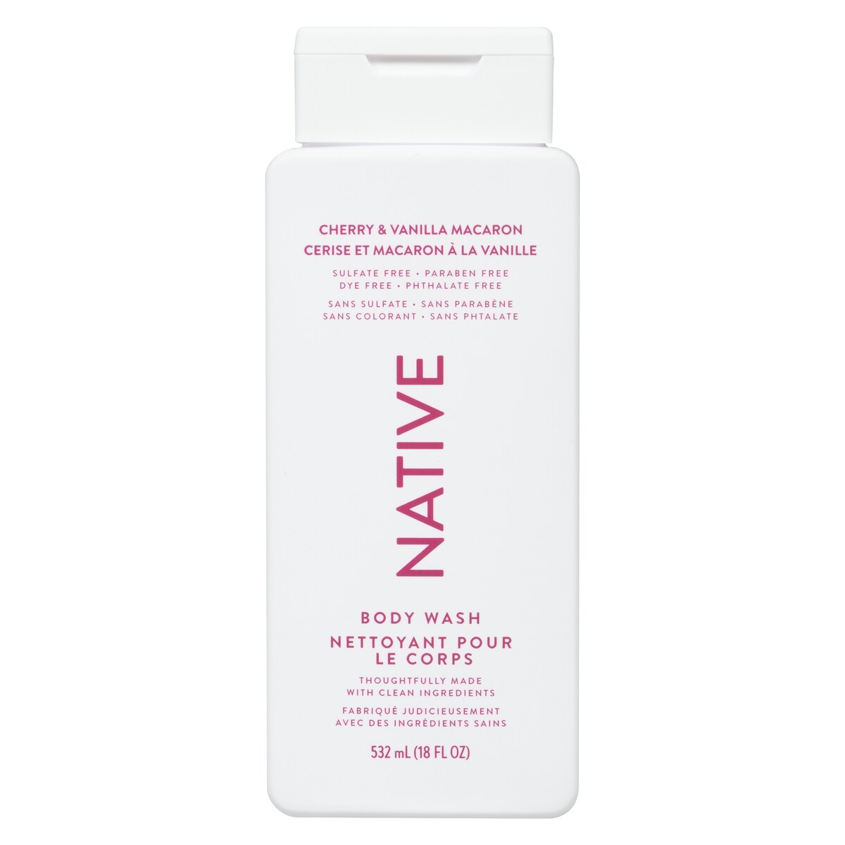 Nettoyant pour le corps, cerise et macaron à la vanille