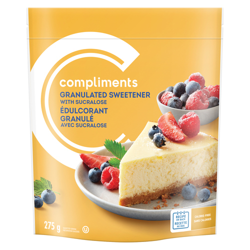 Compliments Édulcorant artificiel granulé avec sucralose 275 g
