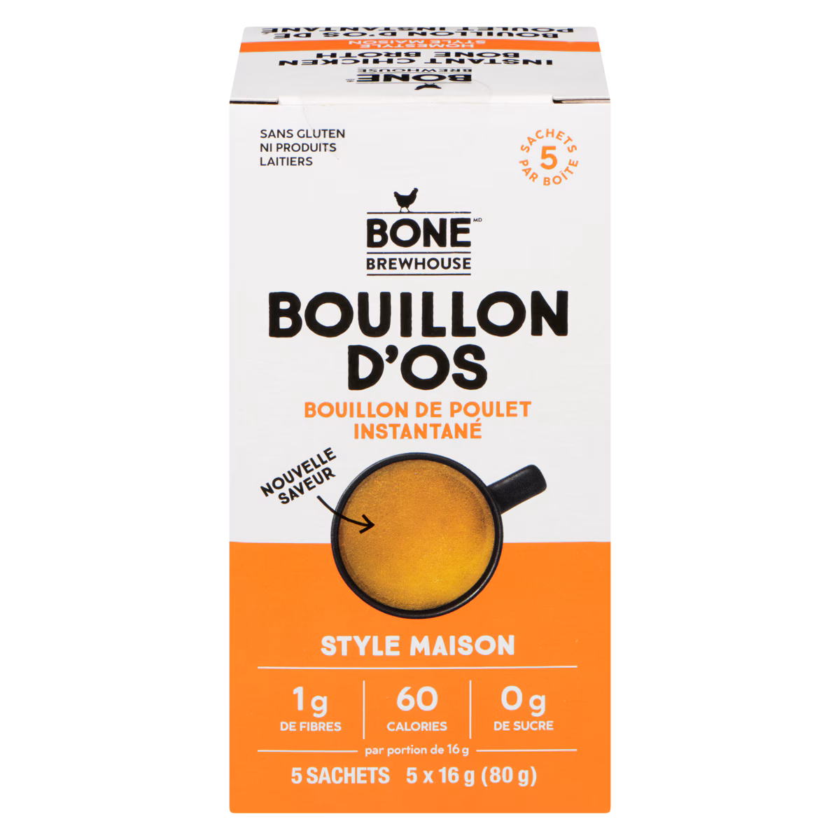 Bouillon d'os bouillon de poulet instantané style maison