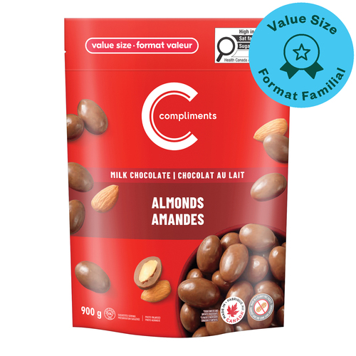 Compliments Amandes enrobées de chocolat au lait 900 g