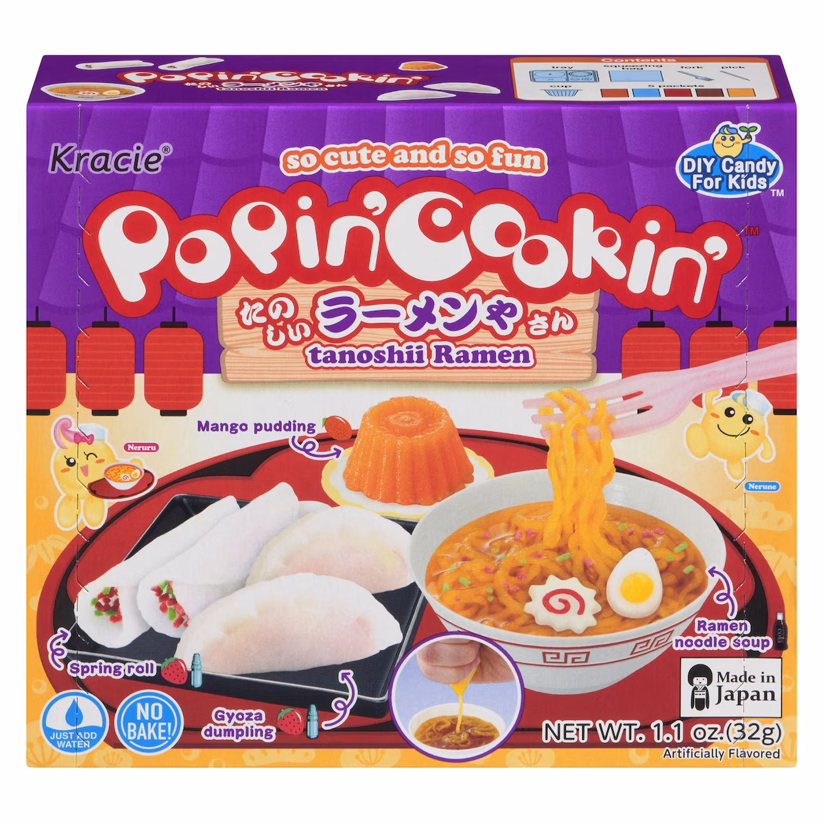 Popin' cookin' diy candy for kids tanoshii ramen