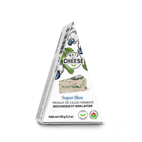Nuts For Cheese Fromage de noix de cajou de style super bleu sans produits laitiers 120 g
