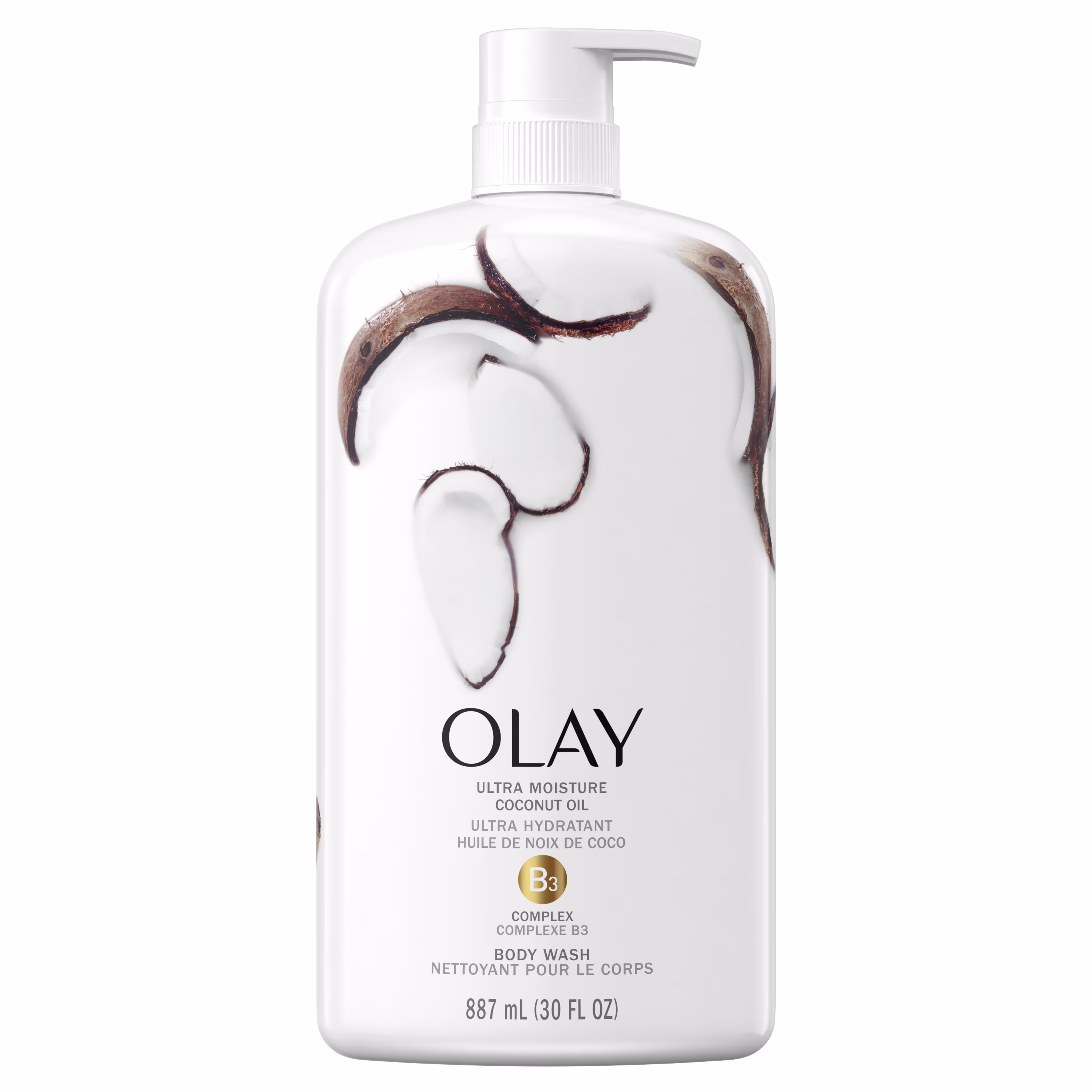 Olay nettoyant pour le corps ultra hydratant à l'huile de noix de coco