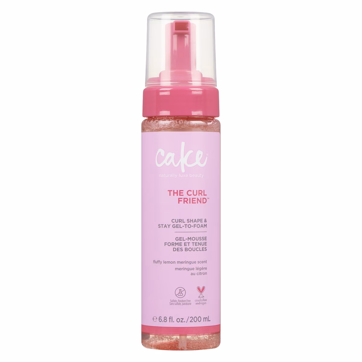 The curl friend gel-mousse forme et tenue des boucles meringue légère au citron