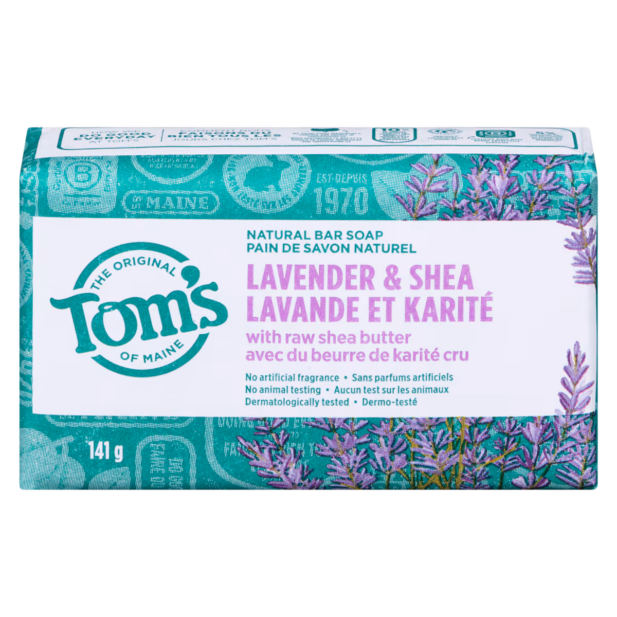 Pain de savon naturel lavande et karité