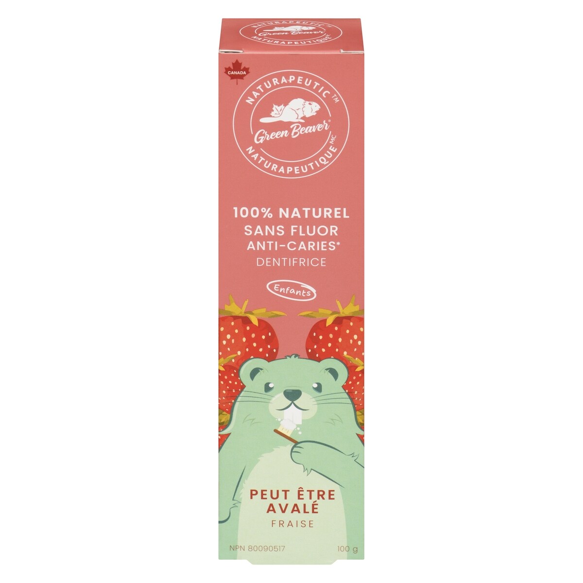 entifrice pour enfants, Fraise
