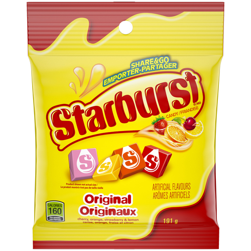 Starburst Originaux Bonbons à mâcher sac à partager 191 g