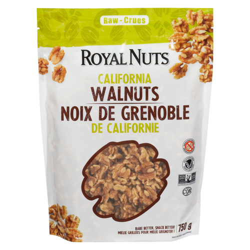 Noix de grenoble crues en morceaux et moitiés