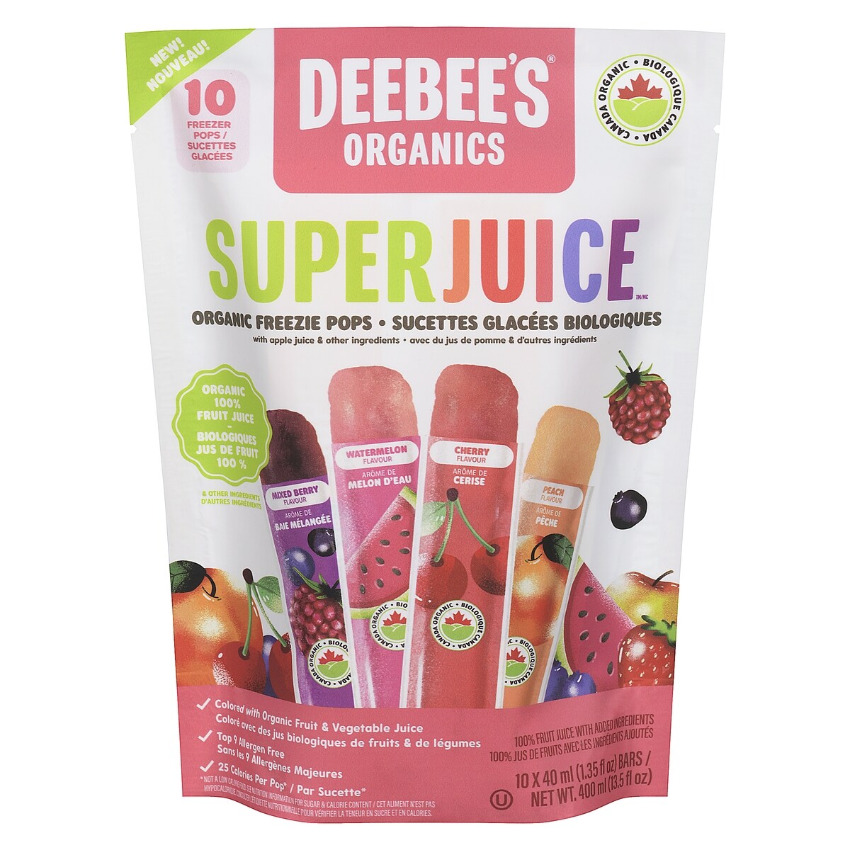 Superjuice sucettes glacées biologiques