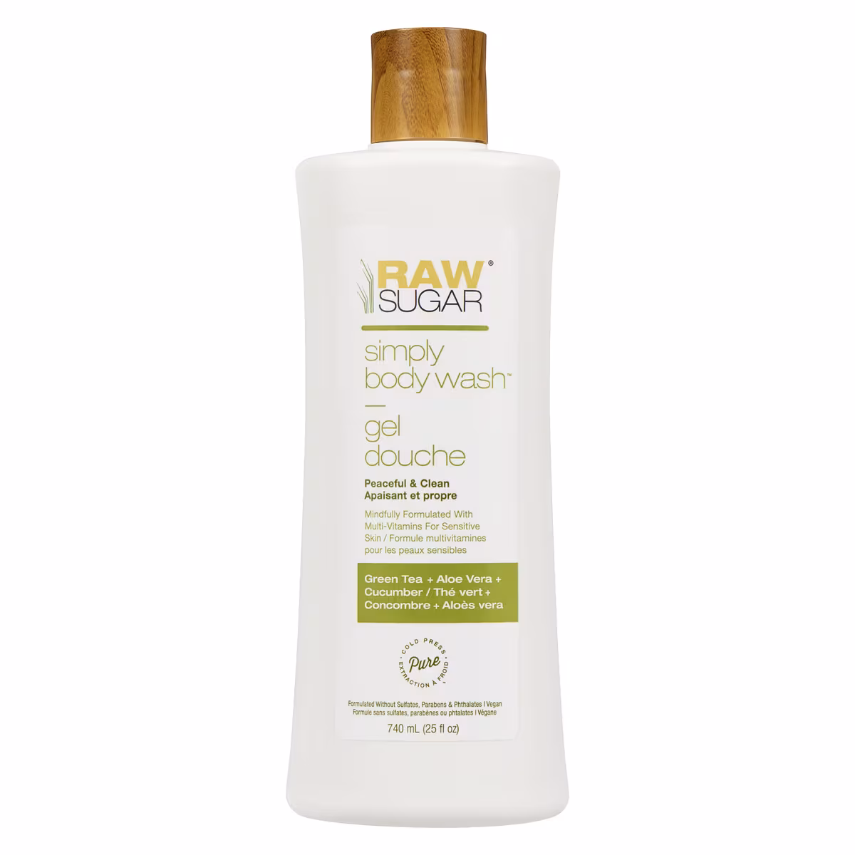 Gel douche thé vert + concombre + aloès vera