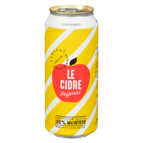 Le Cidre Original Verger Hemmingford Cidre pétillant gaziéfié 473 ml