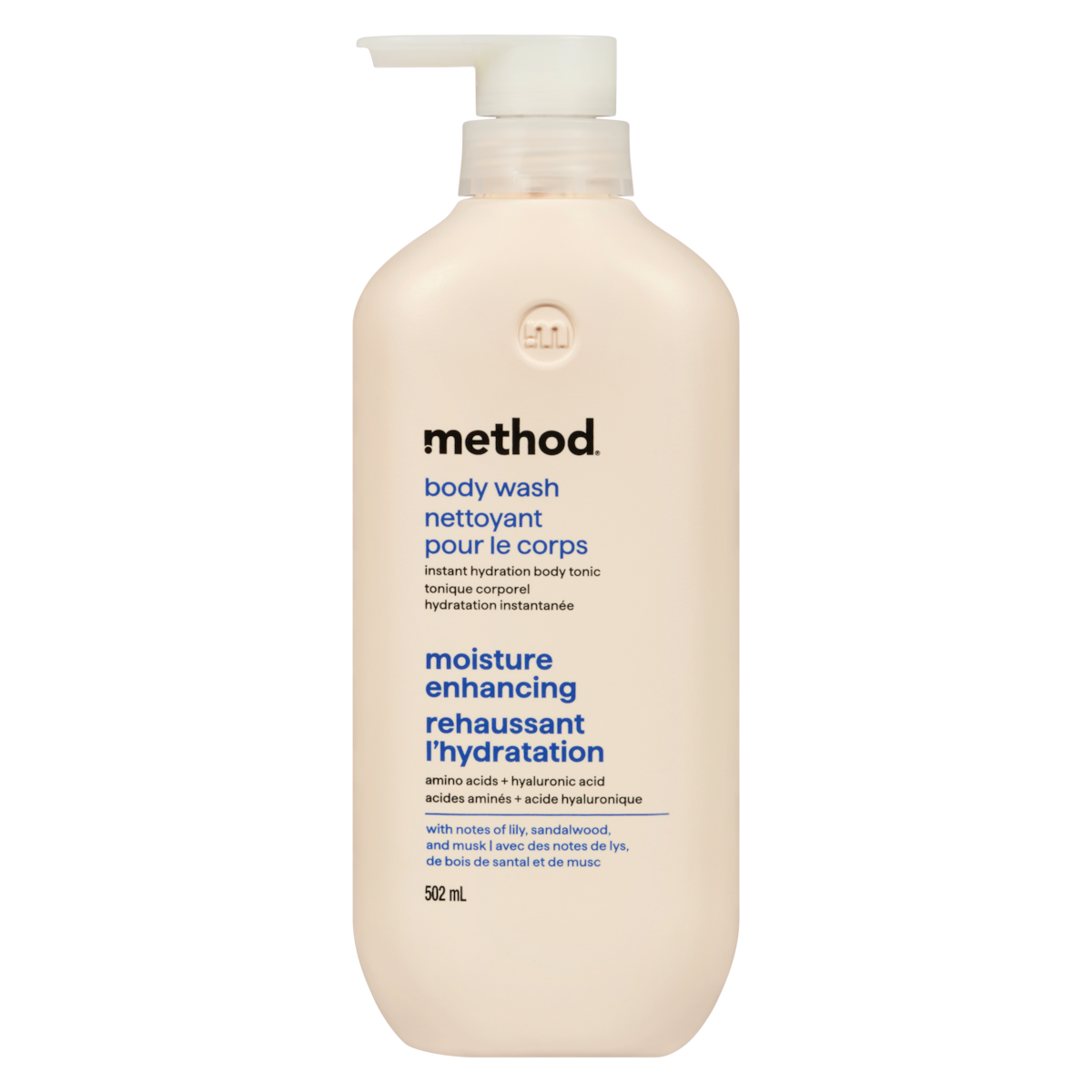 Nettoyant pour le corps rehaussant l'hydratation, lys