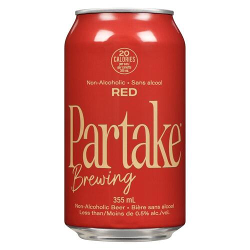 Partake Bière rousse sans alcool 355 ml (canette)
