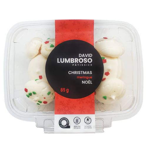 David Lumbroso Pâtissier Meringuettes blanches de Noël 85 g