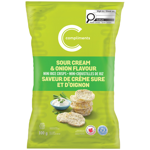 Compliments Croustilles de riz à la crème sûr et à l'oignon 100 g