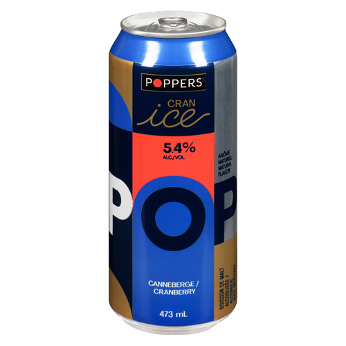 Poppers Boisson canneberge 5.4% d'acool 473 ml