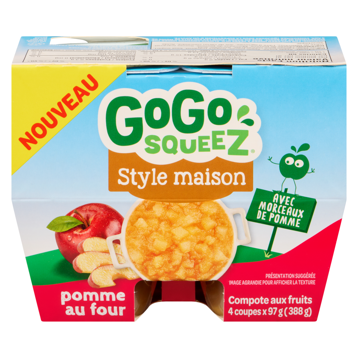 Compote aux fruits pomme au four