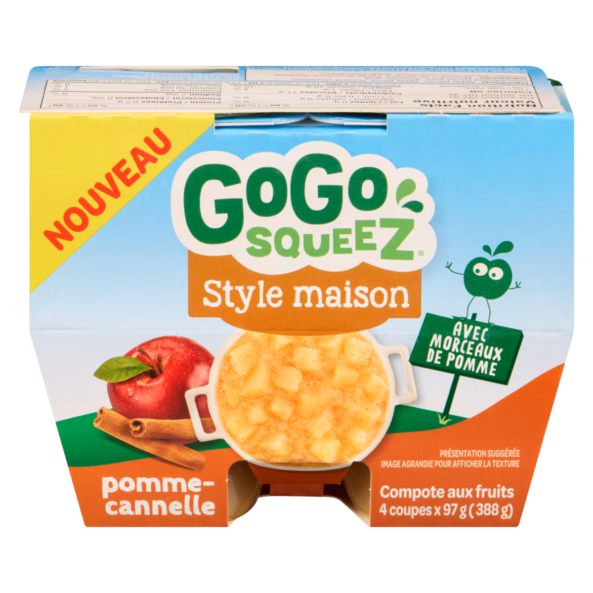 Compote aux fruits pomme-cannelle