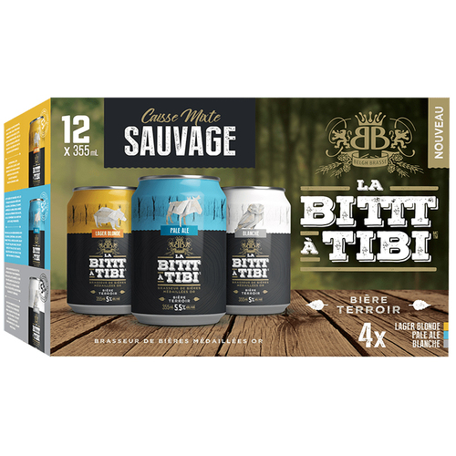 La Bittt A Tibi Bière sauvage assortie 12 x 355 ml (canettes)