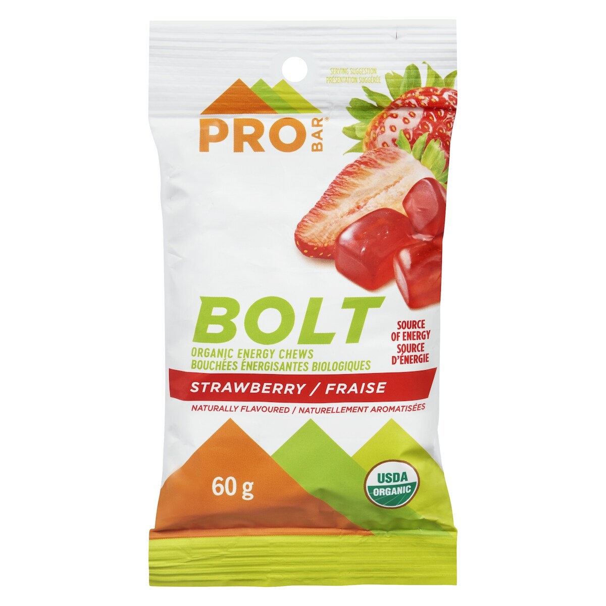 Bouchées énergisantes biologiques fraise