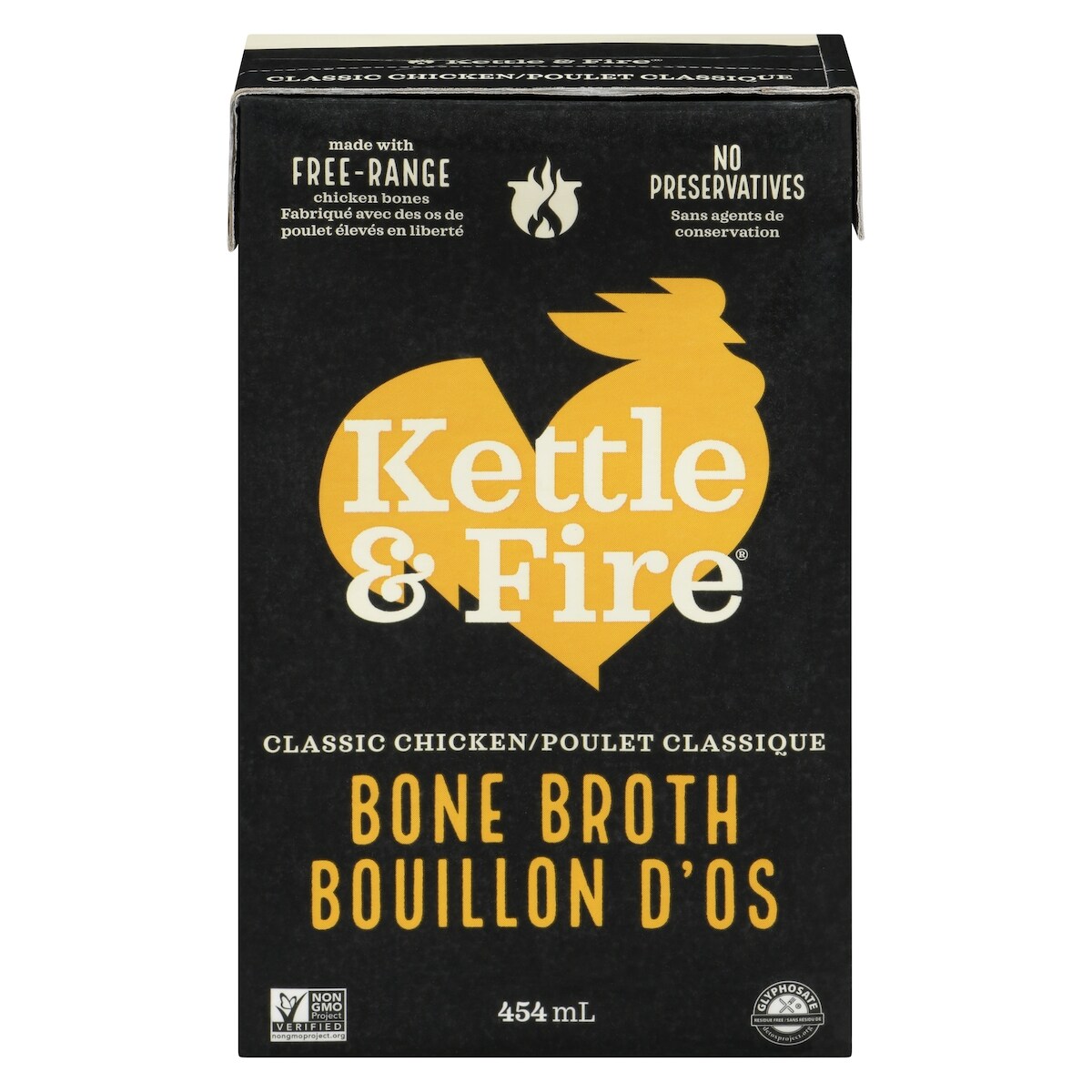 Bouillon d'os poulet classique biologique