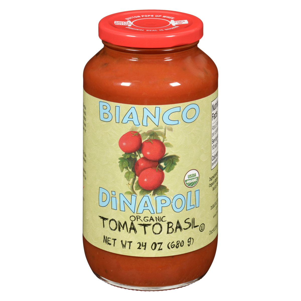 Sauce tomate au basilic biologique